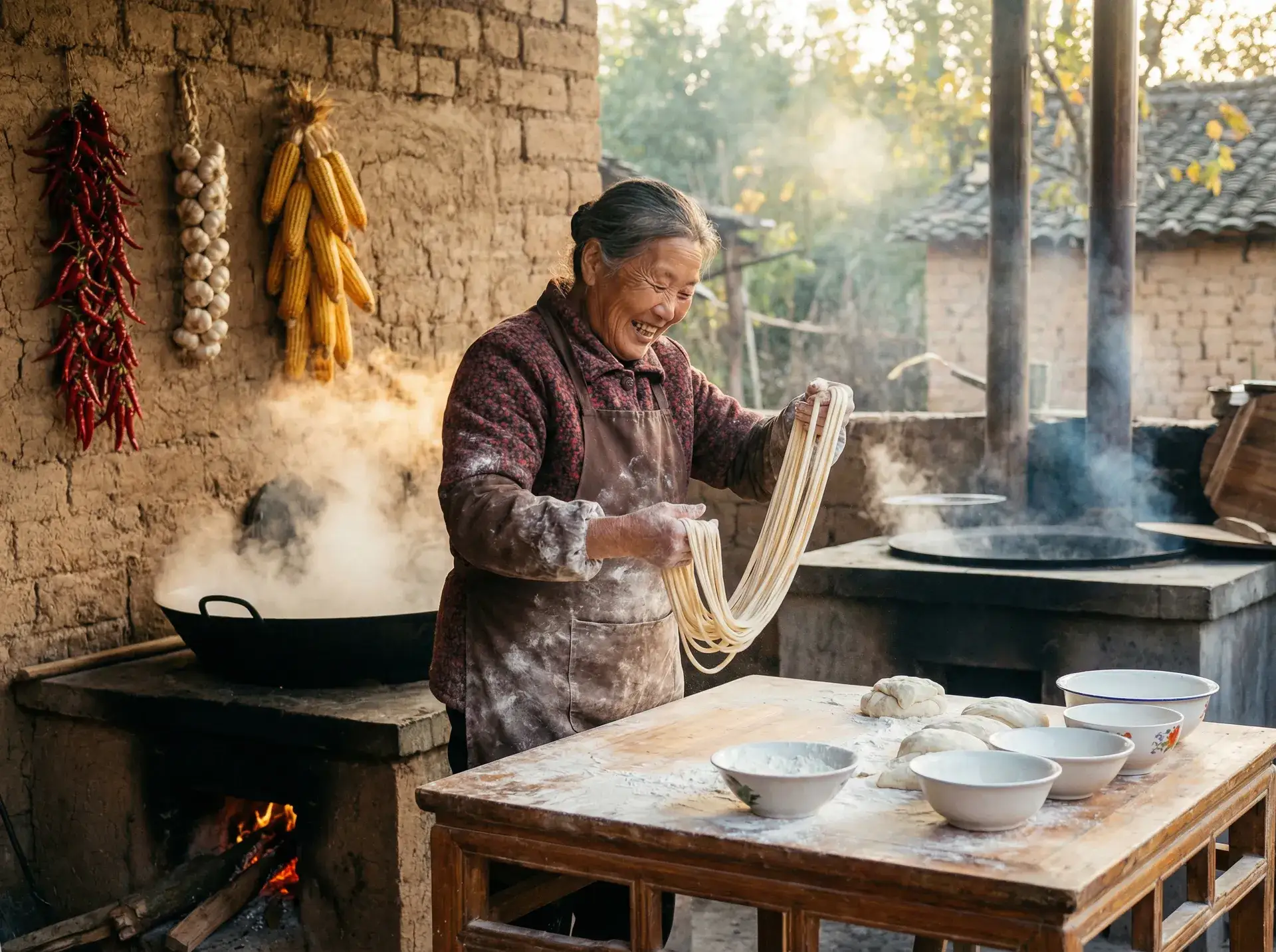 农家大嫂手擀面 - 龙牧卡组 乡村美食